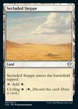 Secluded Steppe - Light Play MTG Commander 2020 Ikoria - Image 1