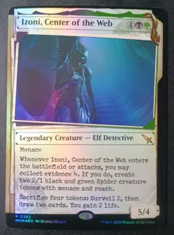 MTG Karlov Manor - Izoni, Center Of The Web - Foil Showcase Rare - Image 1