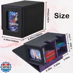 FOTEEMO Deck Box Compatible with Mtg Cards, Prime Card Display Commander Box - Image 2