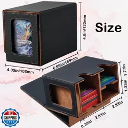 FOTEEMO Deck Box Compatible with Mtg Cards, Prime Card Display Commander Box - Image 2