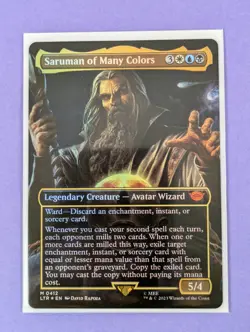 MTG: The Lord of the Rings: Saruman of Many Colors Borderless Foil #0412 - NM - Image 1