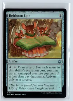 FOIL Heirloom Epic Bloomburrow Uncommon - MTG Magic the Gathering Card - Image 1