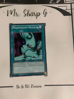 MALEVOLENT NUZZLER - 1st EDITION BP02-EN132 ENGLISH Yu-Gi-Oh! CARD COMMON KONAMI - Image 2