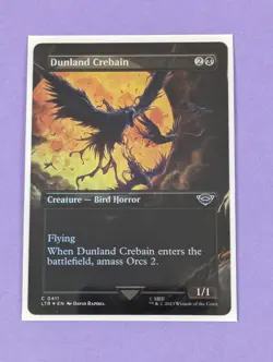 MTG: The Lord of the Rings: Dunland Crebain Borderless Foil #0411 - NM - Image 1