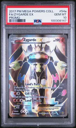 PSA 10 GEM MINT Fa/Zygarde Ex Promo Pokemon Mega Powers Collection Promo Pokemon - Image 1
