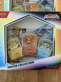 Pokemon Prismatic Evolutions Poster Collection Box Lot Of 3 New Sealed - Image 2