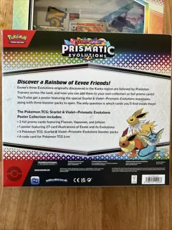 Pokemon Prismatic Evolutions Poster Collection Box Lot Of 3 New Sealed - Image 3