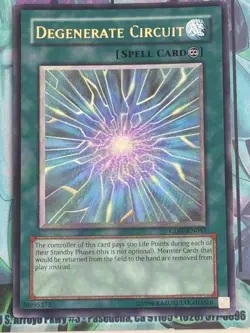 Yugioh 1x Degenerate Circuit Ultimate Rare CDIP-EN047 Cyberdark Impact LP-NM - Image 2