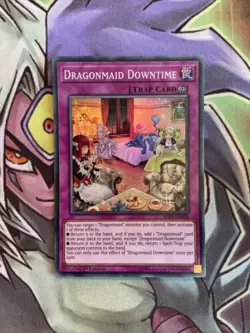 MYFI-EN026 Dragonmaid Downtime Super Rare 1st Edition NM Yugioh Card - Image 1