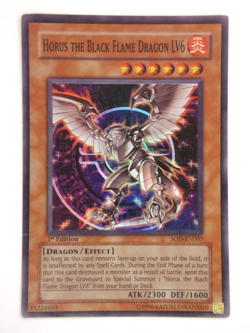 YUGIOH / Horus the Black Flame Dragon LV6 / SOD-EN007 / 1st edition / Super Rare - Image 1