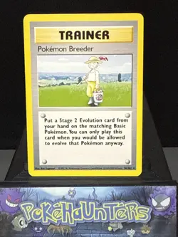 Pokemon Card Pokemon Breeder 76/102 Trainer Rare Base Set 4TH PRINT Light Play - Image 1