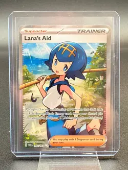 Pokemon Card Lana's Aid 207/167 Twilight Masquerade Ultra Rare Near Mint - Image 1
