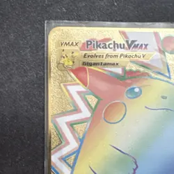 Pikachu VMAX Rainbow Gold Pokemon Card HP310 Collectible/Gift/Display - Image 2