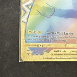 Pikachu VMAX Rainbow Gold Pokemon Card HP310 Collectible/Gift/Display - Image 5