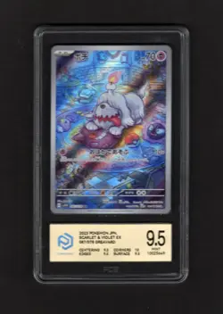 PCG 9.5 Greavard AR 087/078 SV1V Violet ex Japanese Pokemon Card Mint - Image 1