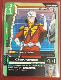 Gundam Card Game ST03-011 Char Aznable NM - Image 1