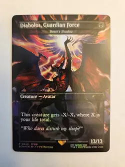 Diabolos Guardian Force Death's Shadow MTG Final Fantasy Promo Card #40 Foil - Image 1