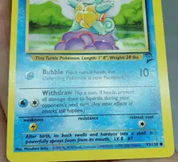 SQUIRTLE - Base Set 2 - 93/130 - Common - Pokemon Card - Unlimited Edition LP - Image 4