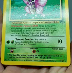 Venomoth 29/64 Non Holo Rare Pokemon Card WOTC Jungle Set LP FREE SHIPPING - Image 4
