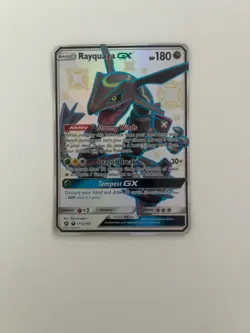 Rayquaza GX 177a/168 Full Art Hidden Fates Holo Pokemon Card - Image 1