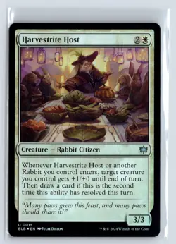 FOIL Harvestrite Host Bloomburrow Uncommon - MTG Magic the Gathering Card - Image 1