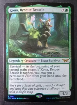 MTG Duskmourn - Kona, Rescue Beastie - Foil Rare - Image 1