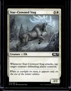 MTG Magic the Gathering Star-Crowned Stag (38/333) Core Set 2019 NM - Image 1
