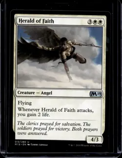Herald of Faith - MTG - Core Set 2019 #13 - Image 1