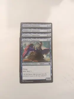 (4) Witness of Tomorrows *PLAYSET* Theros Beyond Death Regular NM MTG - Image 1