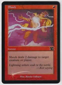 MTG Foil 1X Shock X1 FNM Promo (6th Edition) Magic - HP/DMG - Image 1