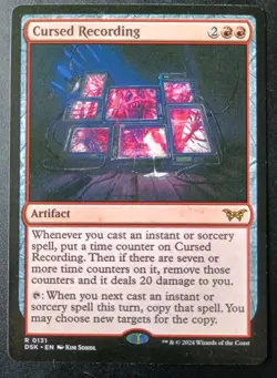 MTG Duskmourn - Cursed Recording - Rare - Image 1
