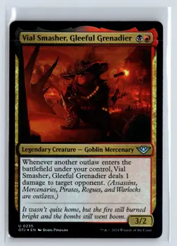 FOIL Vial Smasher Gleeful Grenadier Outlaws Thunder Junction - MTG Magic th - Image 1