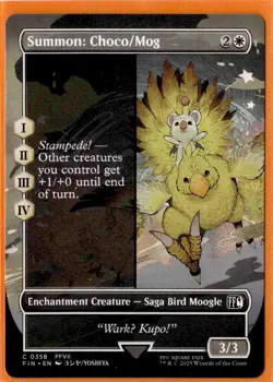 Summon: Choco/Mog (Borderless) | 0358 | Common | MTG X Final Fantasy - Image 1