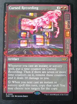 MTG Duskmourn - Cursed Recording - Showcase Rare - Image 1