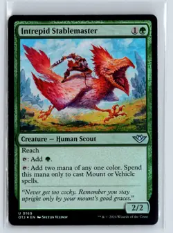 FOIL Intrepid Stablemaster Outlaws of Thunder Junction - MTG Magic the Gath - Image 1