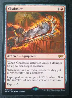 MTG Duskmourn - Chainsaw - Rare - Image 1
