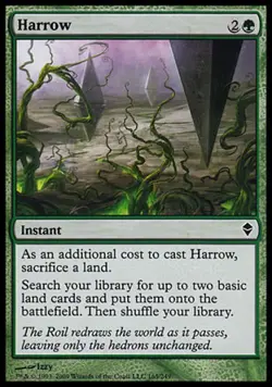 Harrow - Medium Play MTG Zendikar - Image 1