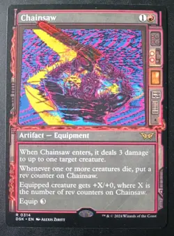 MTG Duskmourn - Chainsaw - Showcase Rare - Image 1