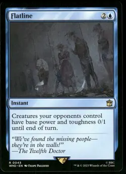 1x Flatline - Universes Beyond: Doctor Who - NM - MTG - Image 1