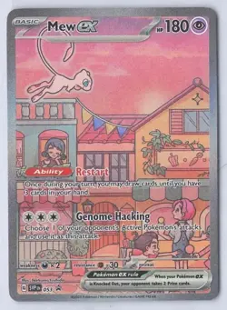 Pokemon TCG Mew ex SVP 053 Scarlet Violet 151 UPC Promo Full Art Card - Image 1
