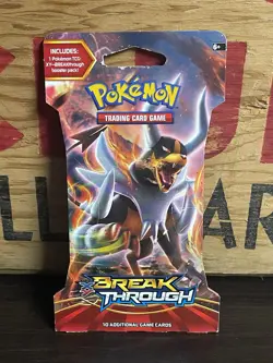 Pokemon XY Breakthrough Sleeved Booster Pack Art - New Sealed. - Image 1
