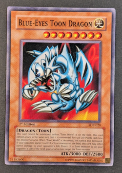 Yugioh TCG - 1x Blue Eyes Toon Dragon - SDP-020 LP, 1st Edition - Vintage Common - Image 1