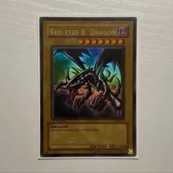 YuGIOh! - 1st Edition LOB-070 Red Eyes Black Dragon - 2002 N/A - Wavy Print - LP - Image 1