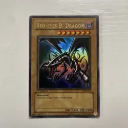 YuGIOh! - 1st Edition LOB-070 Red Eyes Black Dragon - 2002 N/A - Wavy Print - LP - Image 2