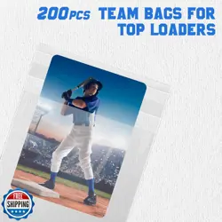 DEDC 200 Pcs Card Sleeves Team Bags for Trading Cards, Team Bag Fit 3x4 Top L - Image 4