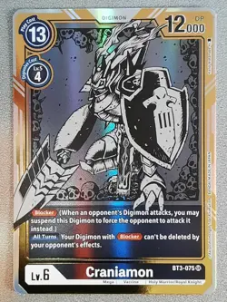 Digimon Card Game Craniamon BT3-075 SR Alternate art English - Image 1