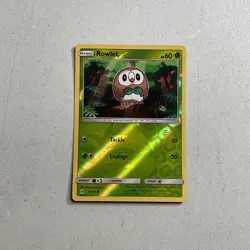 Pokemon TCG Trading Card 2016 Sun & Moon -- Rowlet 9/149 Reverse Holo - Image 1