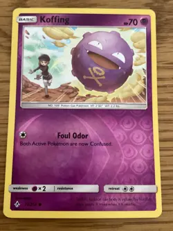 Koffing Pokemon Card 73/214 Reverse Holo- Used - Unbroken Bonds - Image 1