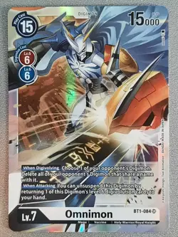 Digimon Card Game Omnimon BT1-084 SR English - Image 1