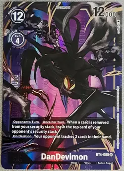 Digimon Card Game DanDevimon BT4-088 SR Alternate art English - Image 1